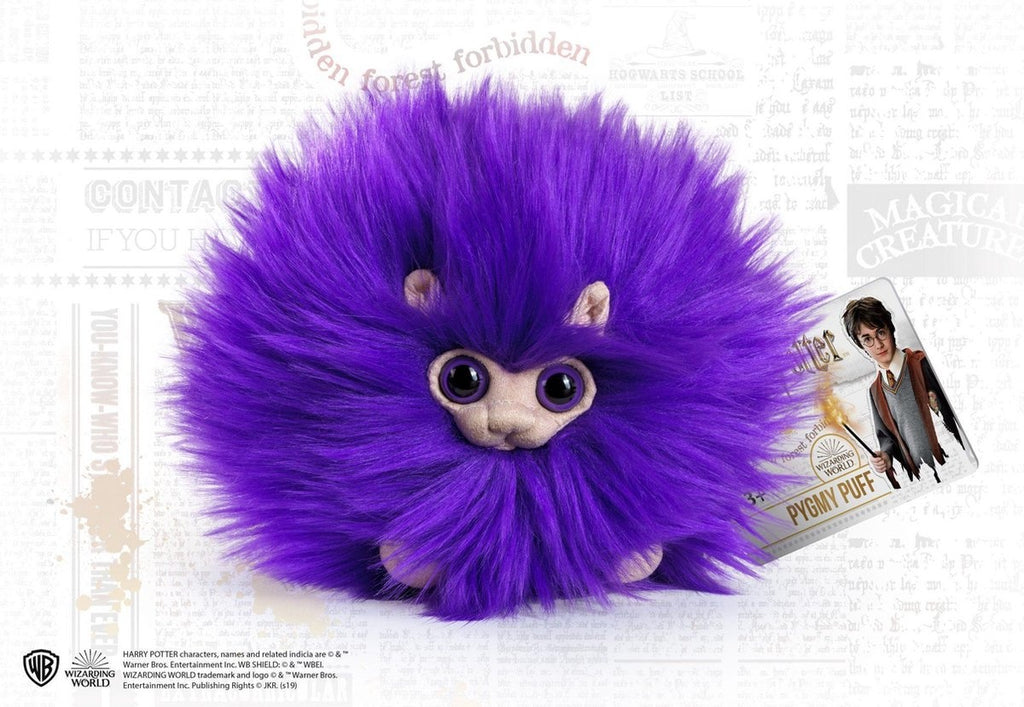 The Noble Collection Harry Potter pluche knuffel pygmy puff 15 cm – Paars