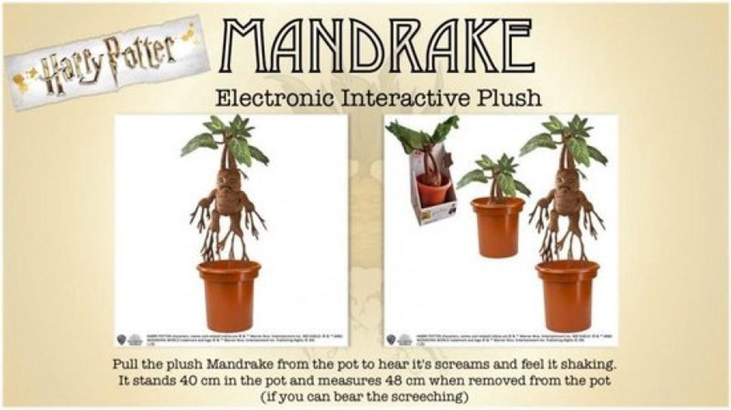 Harry Potter – mandragora elektronische interactieve pluche – knuffel