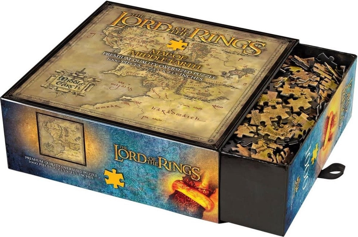 The Noble Collection the lord of the rings – middle earth (1000 pieces) puzzel
