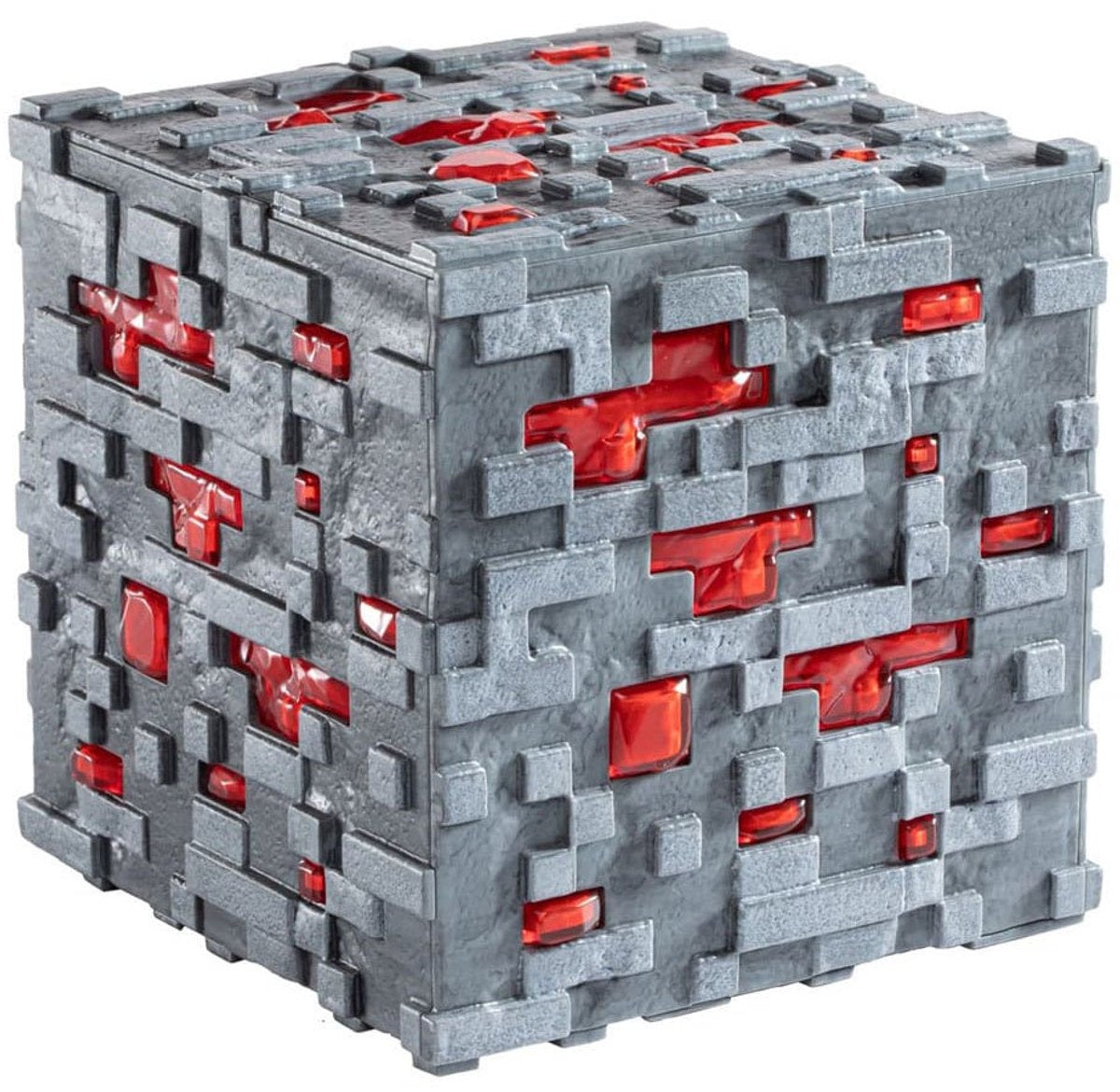 Minecraft: illuminating redstone ore cube
