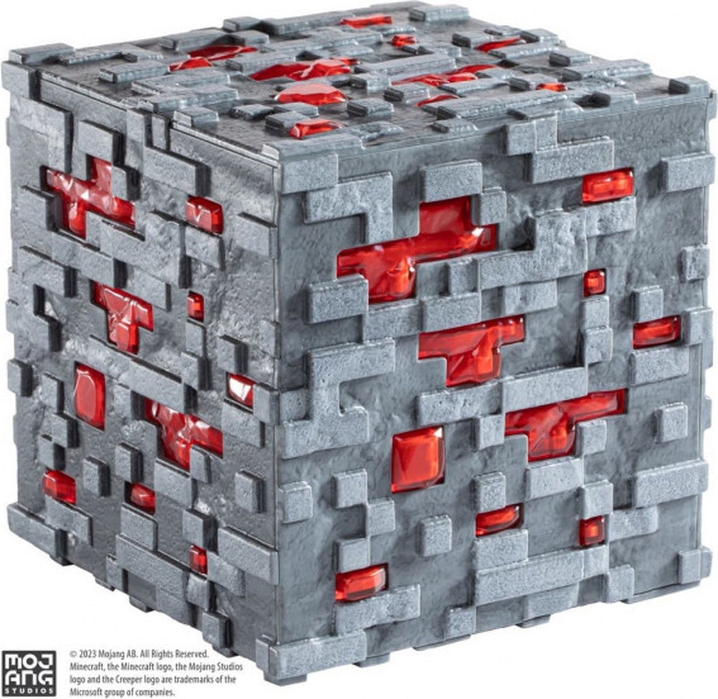Minecraft: illuminating redstone ore cube