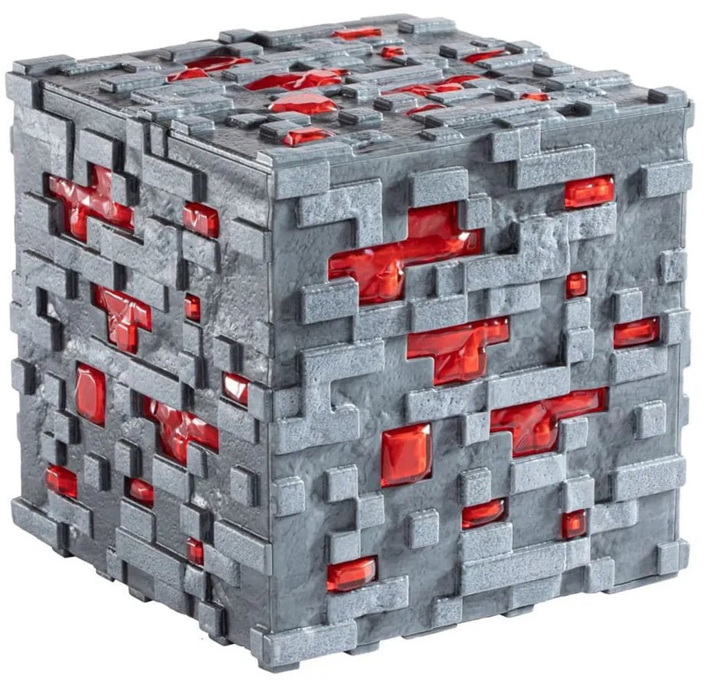 Minecraft: illuminating redstone ore cube