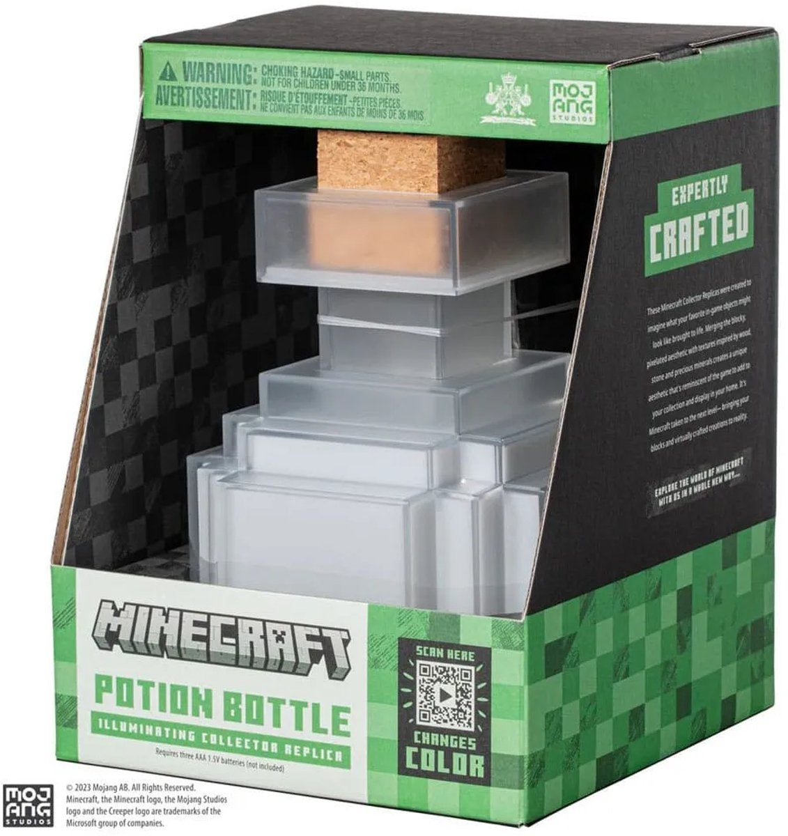 Minecraft: illuminating potion bottle