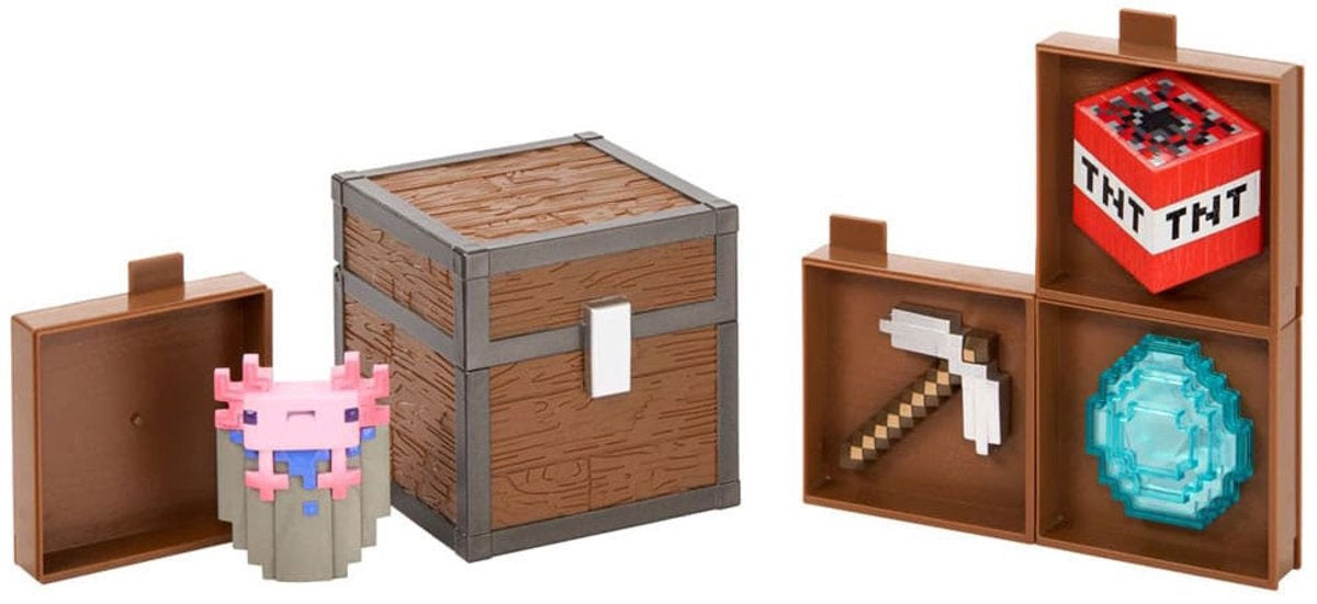 The Noble Collection minecraft loot chest caves 10 cm replica: down-scaled