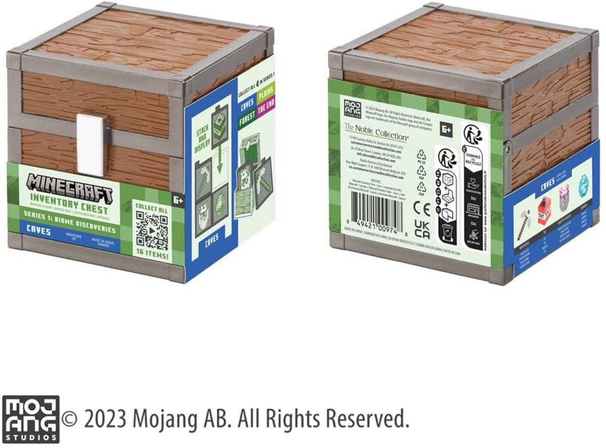 The Noble Collection minecraft loot chest caves 10 cm replica: down-scaled