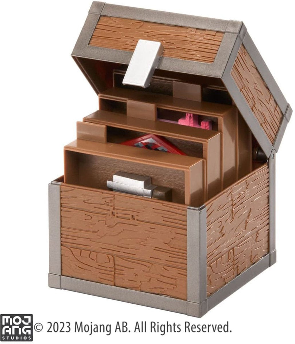 The Noble Collection minecraft loot chest caves 10 cm replica: down-scaled