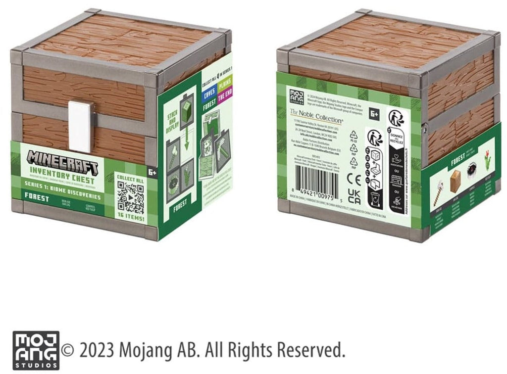 The Noble Collection minecraft loot chest forest 10 cm replica: down-scaled