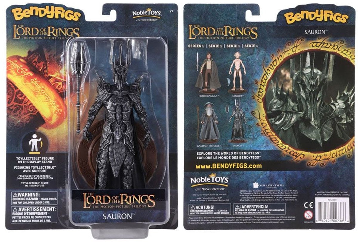 The Noble Collection lord of the rings bendyfigs bendable figure sauron 19 cm mini-figuur