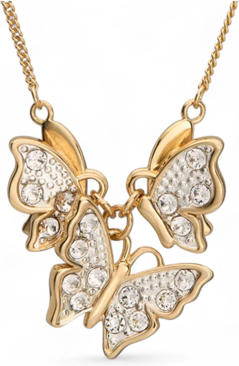 Wicked replica 1/1 glinda's butterfly necklace (gold-plated)