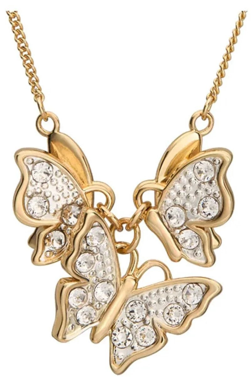 Wicked replica 1/1 glinda's butterfly necklace (gold-plated)