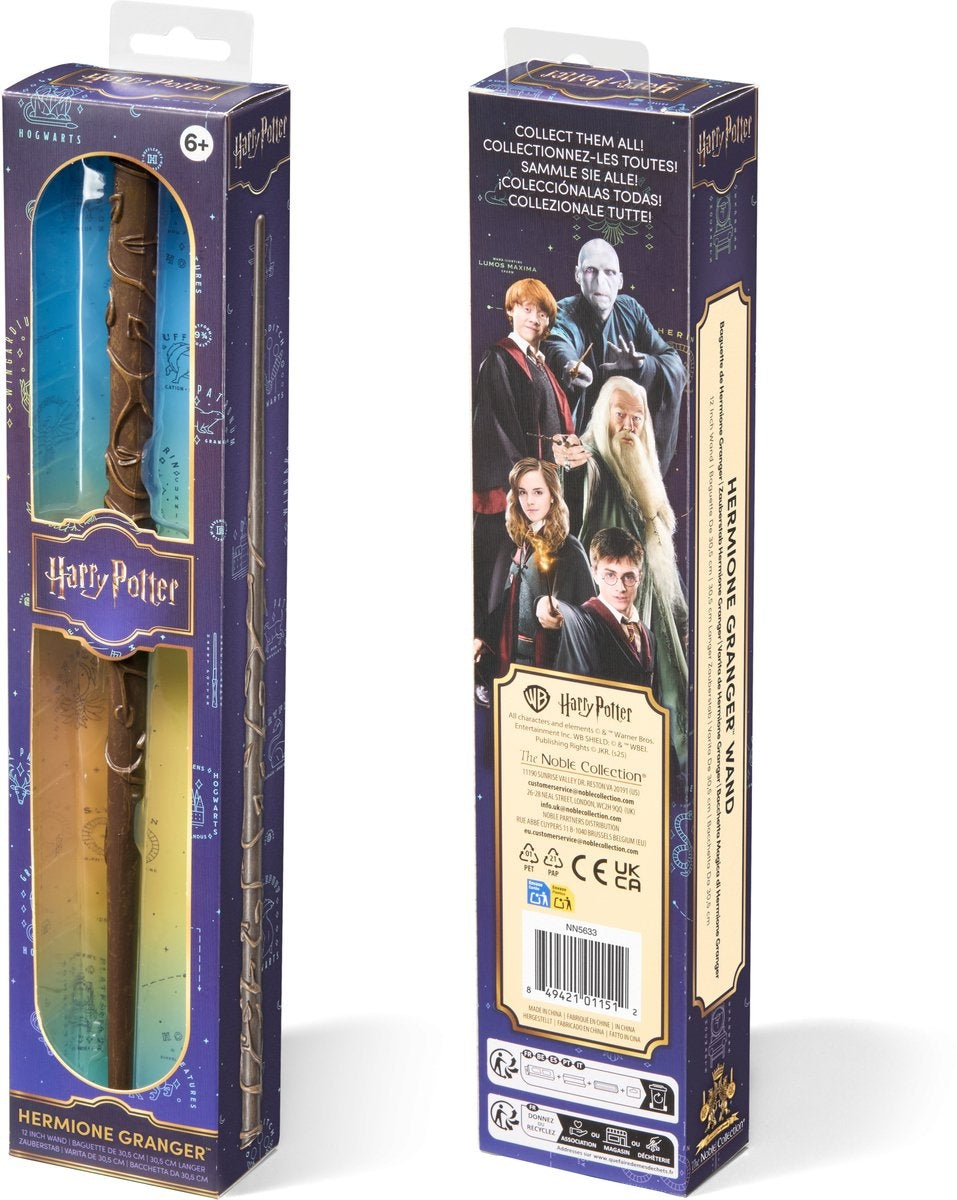The Noble Collection Harry Potter role play toverstaf – toverstok hermione granger – hermelien griffel 30 cm replica: down-scaled