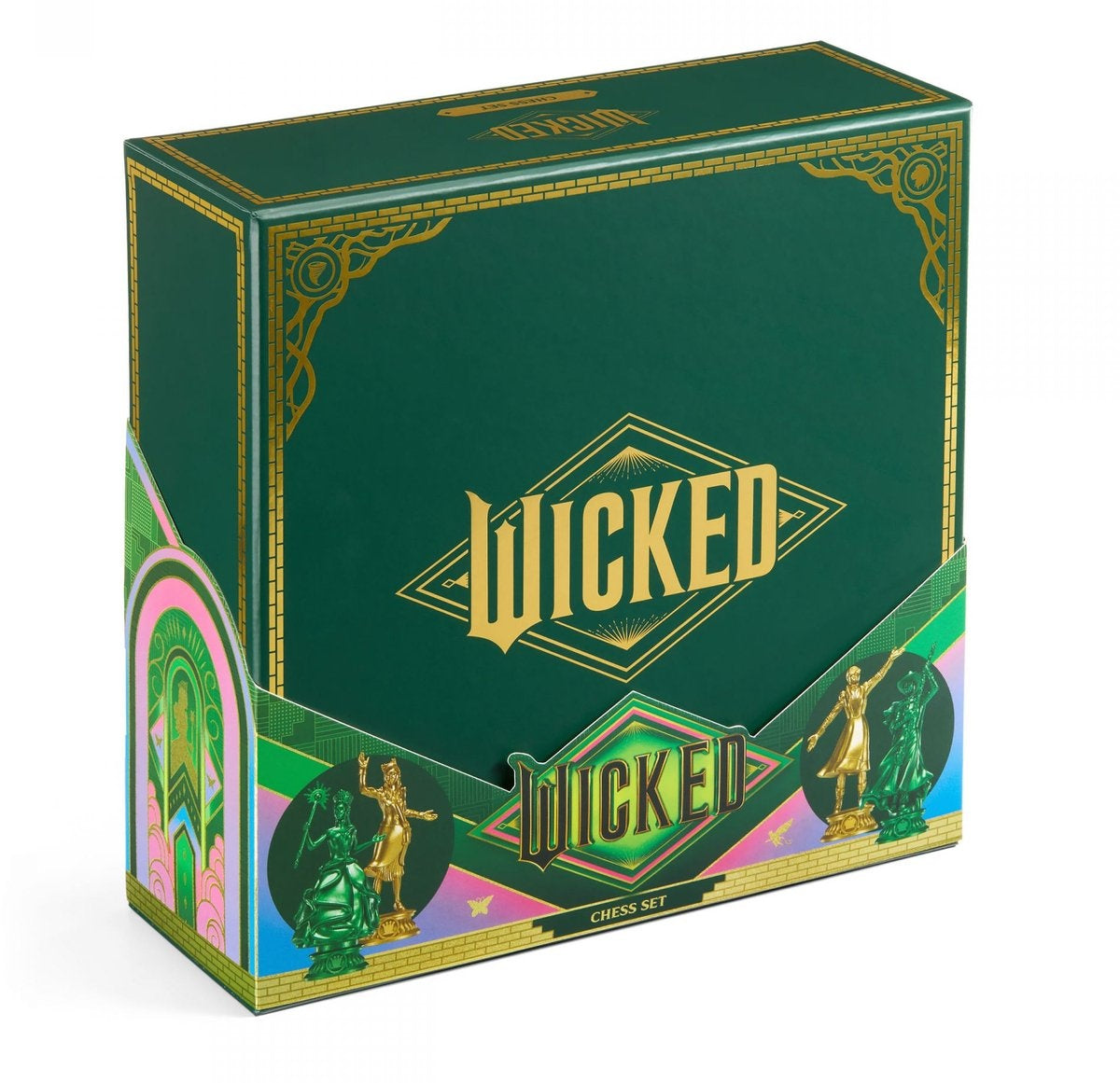 The Noble Collection wicked: for good chess set – schaakspel shiz vs. emerald city chess set