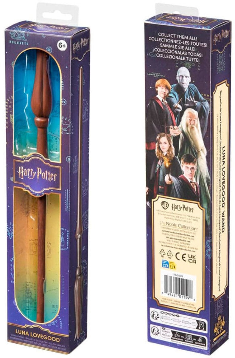 The Noble Collection Harry Potter role play toverstaf – toverstok luna lovegood – loena leeflang 30 cm replica: down-scaled