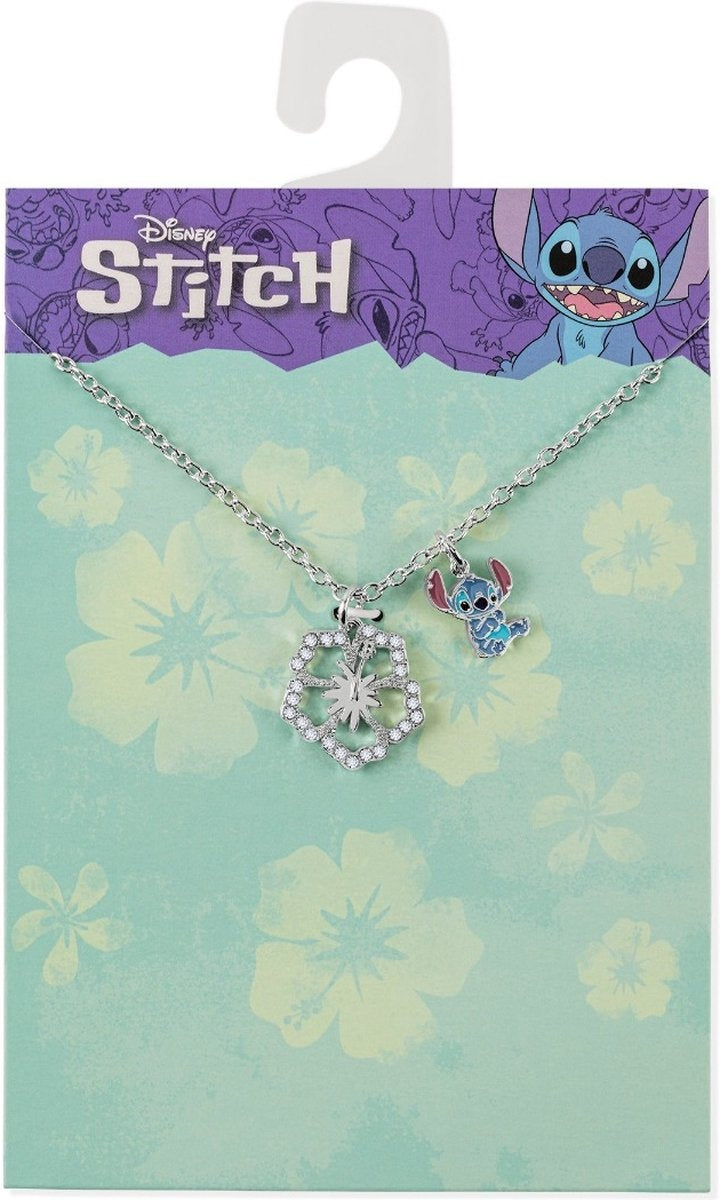 Peershardy disney – stitch and flower ketting jewelry
