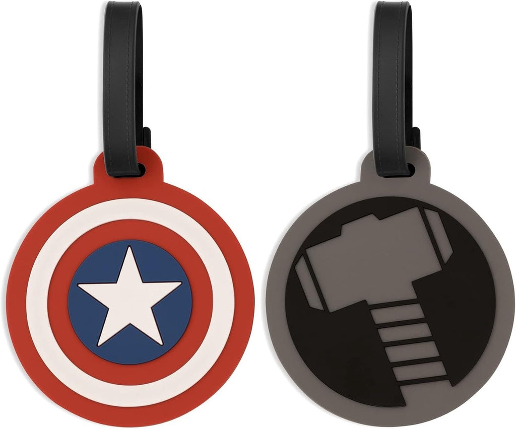 Disney marvel thor and captain america multicoloured 2 piece luggage tag set