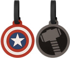 Disney marvel thor and captain america multicoloured 2 piece luggage tag set