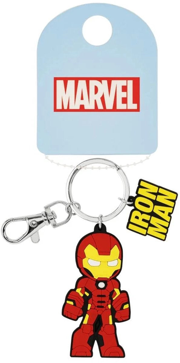 Avengers iron man silicone red and yellow keychain