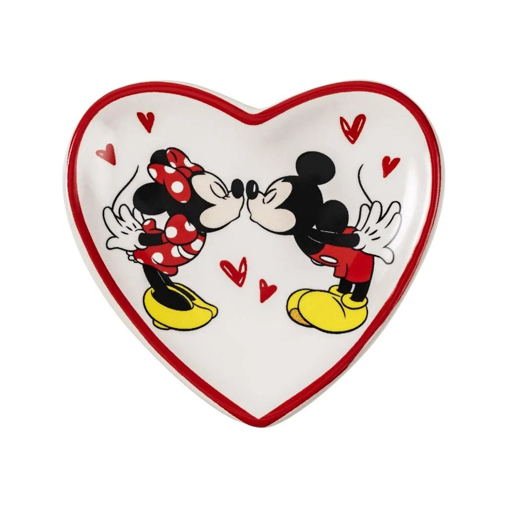 Mickey & minnie earrings and trinket tray set