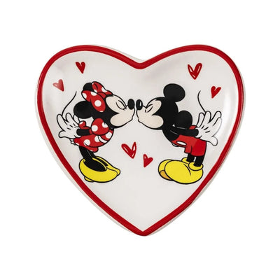 Mickey & minnie earrings and trinket tray set