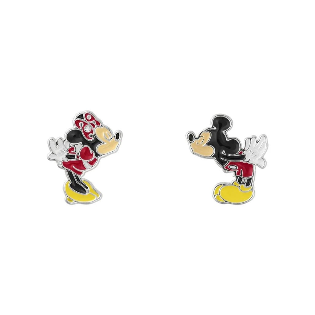 Mickey & minnie earrings and trinket tray set