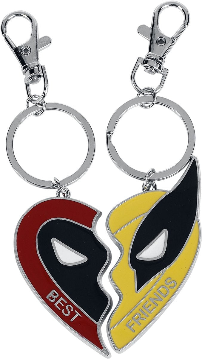 Deadpool 3 – wolverine – come together bff key chain unisex sleutelhanger – meerkleurig – standard