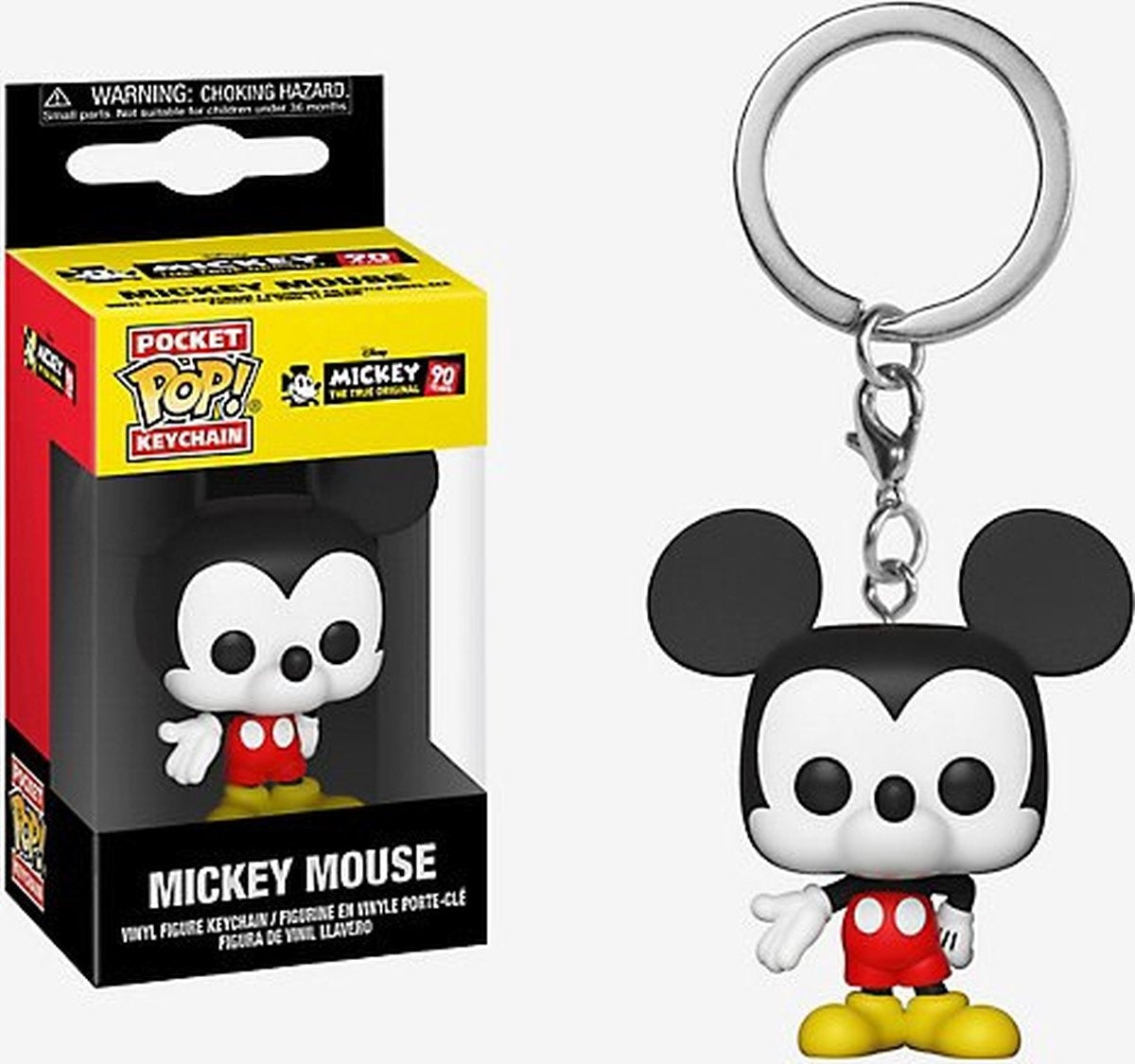Mickey mouse – disney – mickey's 90th – pocket pop keychain – funko pop