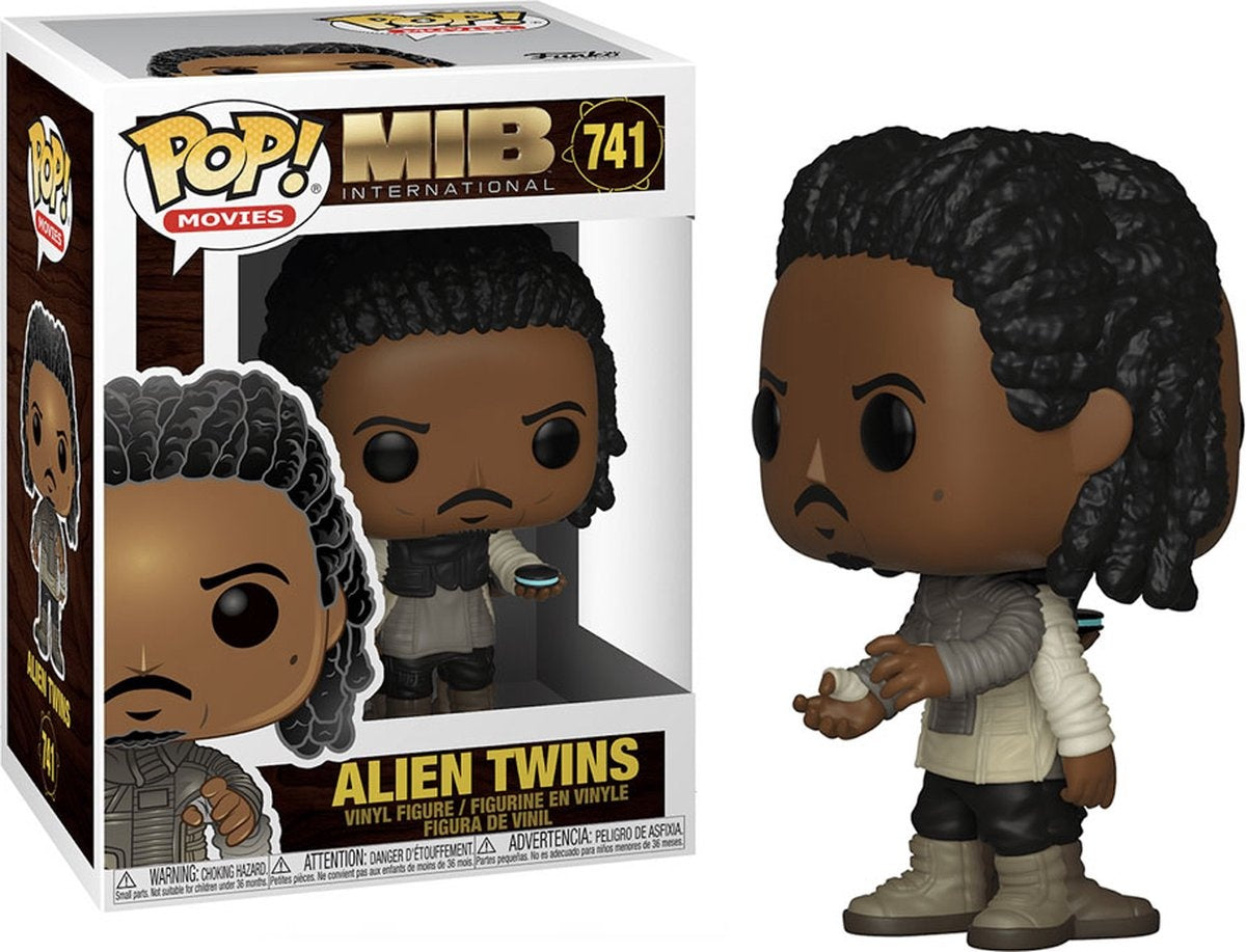 Pop men in black international alien twins vinyl figure