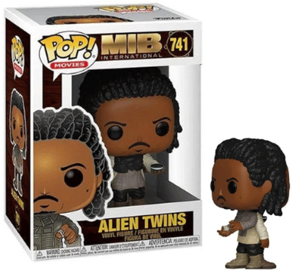 Pop men in black international alien twins vinyl figure