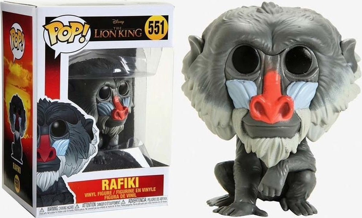 Pop disney: the lion king – rafiki – funko pop #551