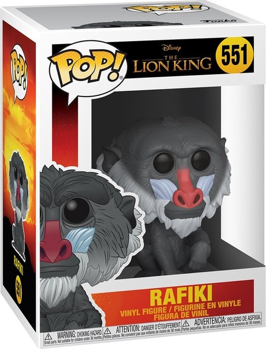 Pop disney: the lion king – rafiki – funko pop #551