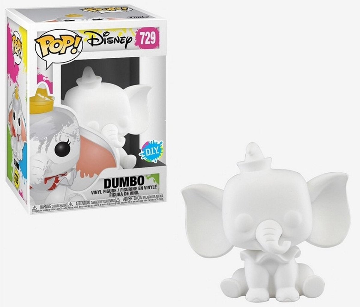 Funko dumbo – pop dumbo (diy) (wh) 9 cm verzamelfiguur – wit