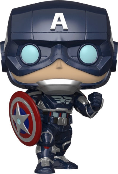 Funko pop – games – marvel – avengers – gamerverse – captain america ( 627 )