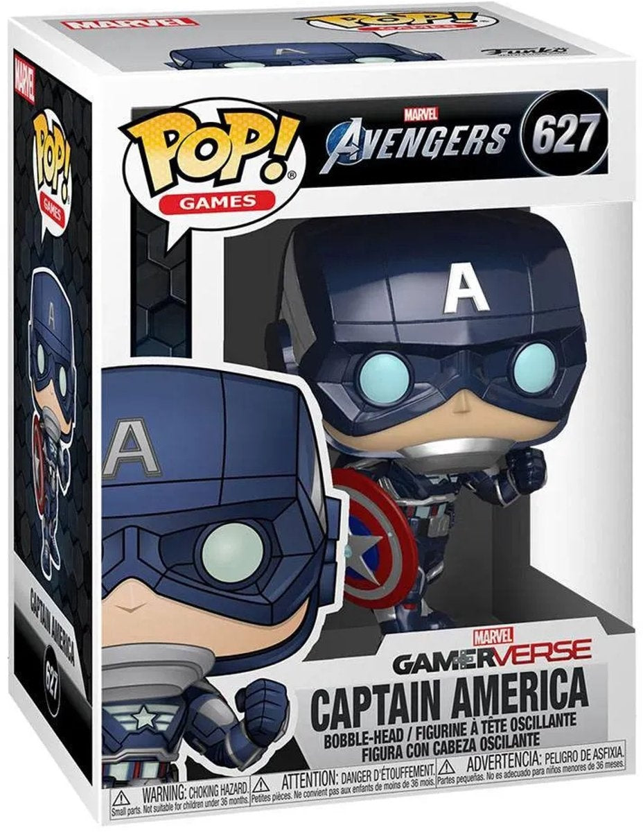 Funko pop – games – marvel – avengers – gamerverse – captain america ( 627 )