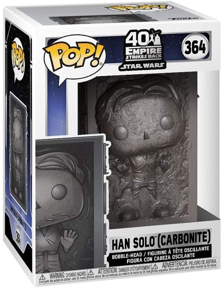 Pop star wars han solo in carbonite vinyl figure