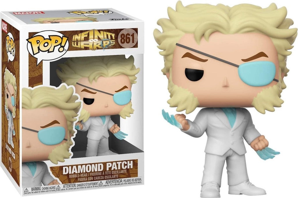 Pop marvel: infinity warps – diamond patch funko