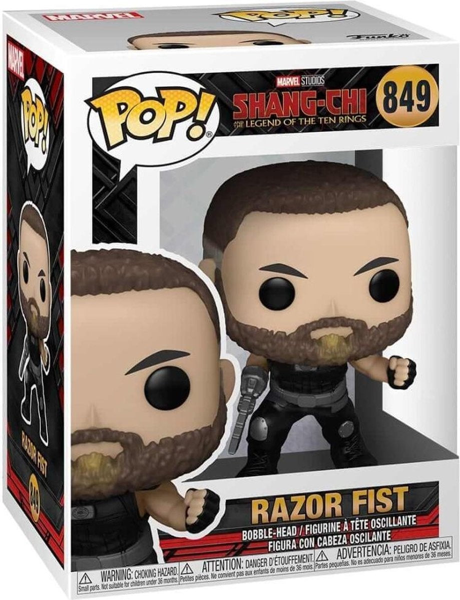 Funko shangchi verzamelfiguur marvel shang-chi and the legend of the ten rings pop razor fist 9 cm