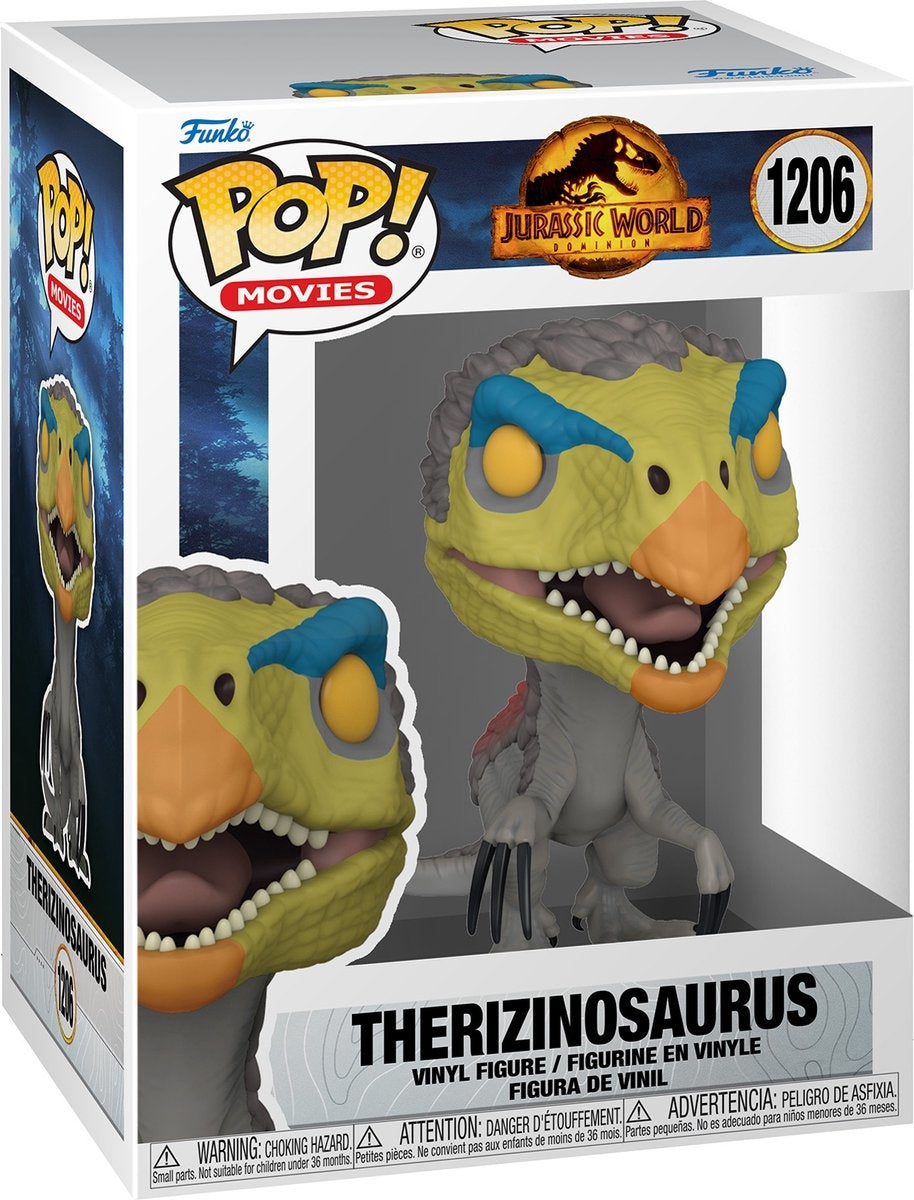 Funko jurassic world verzamelfiguur pop movies therizinosaurus 9 cm