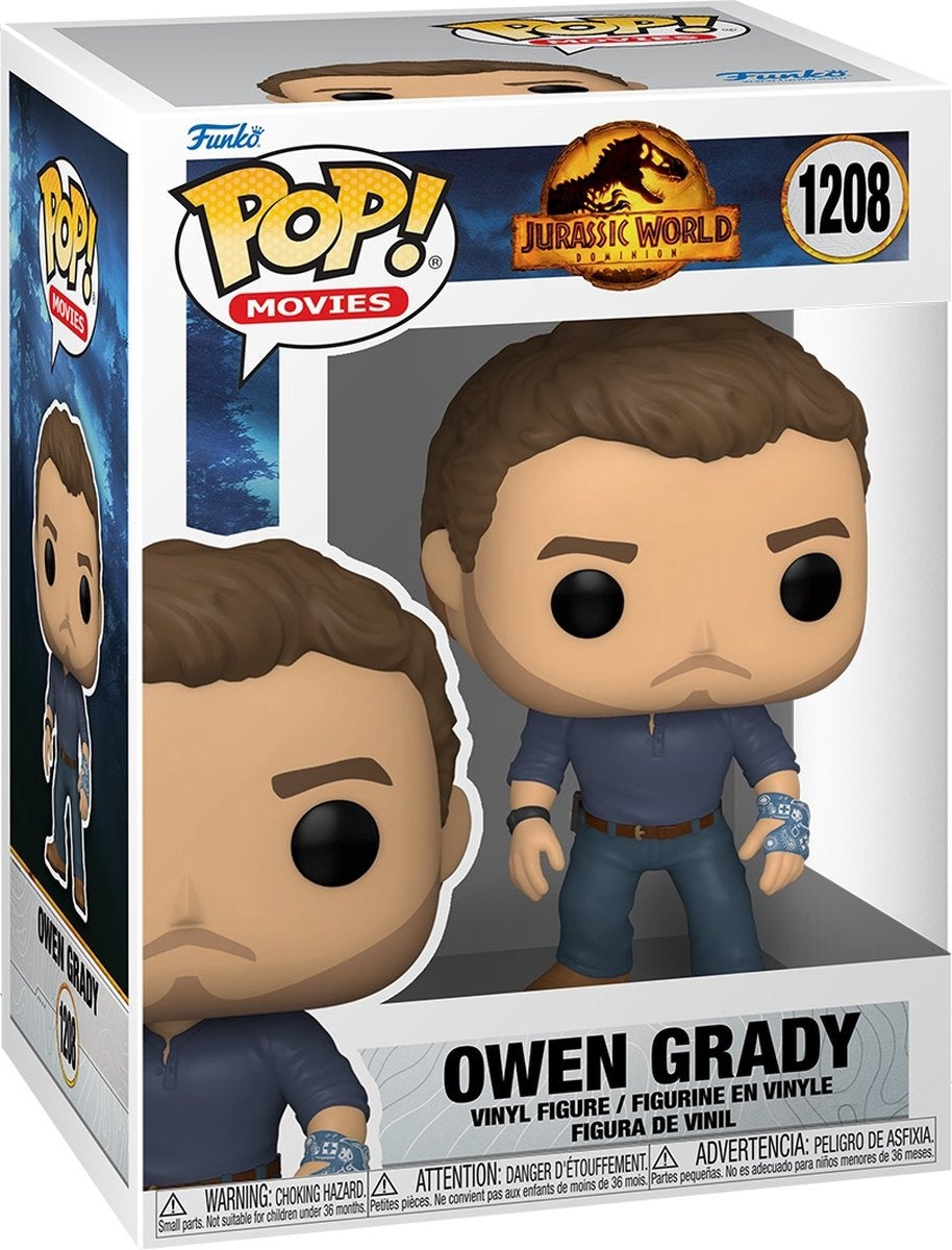 Funko jurassic world – pop movies owen grady 9 cm verzamelfiguur