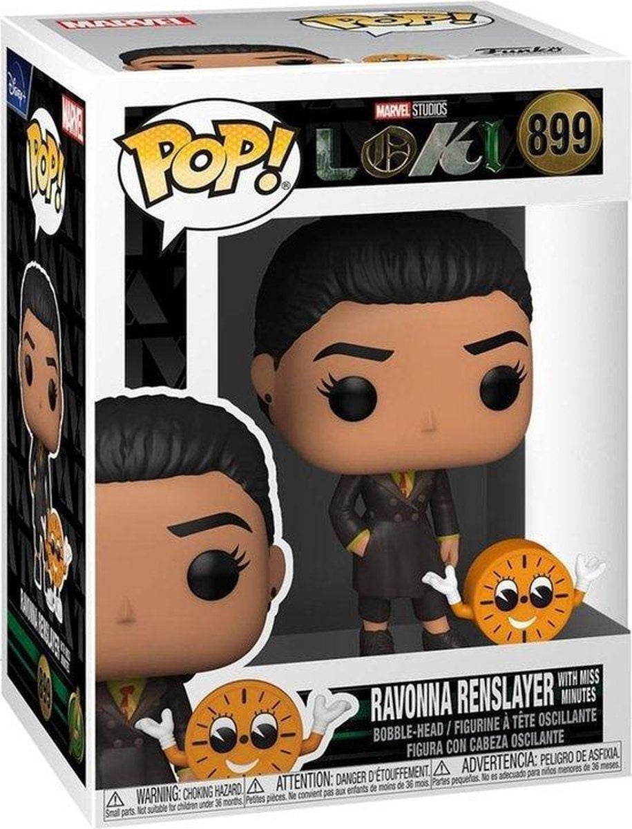 Funko loki verzamelfiguur marvel pop & buddy ravonna with miss minutes 9 cm