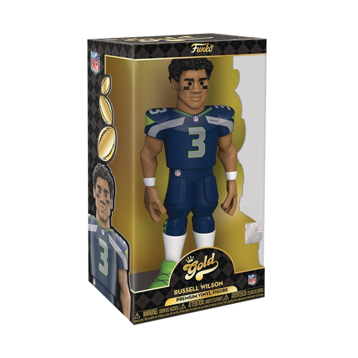 Funko Gold NFL Seahawks Russell Wilson vinyl figure – 12 inch