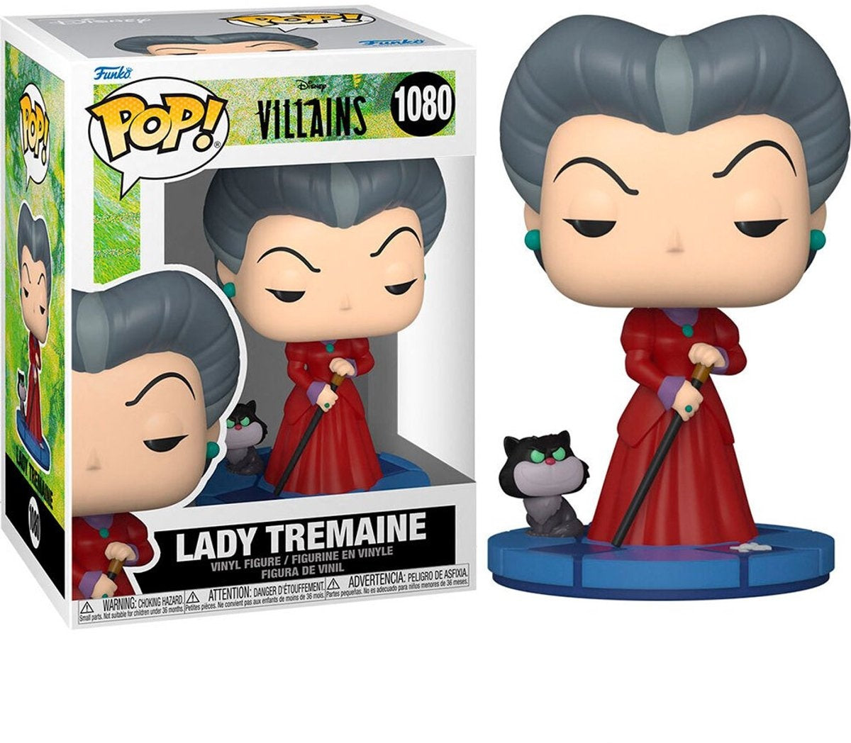 Funko cinderella – disney villains pop lady tremaine 9 cm verzamelfiguur