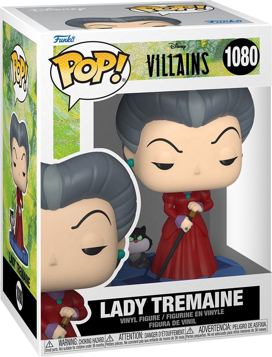 Funko cinderella – disney villains pop lady tremaine 9 cm verzamelfiguur
