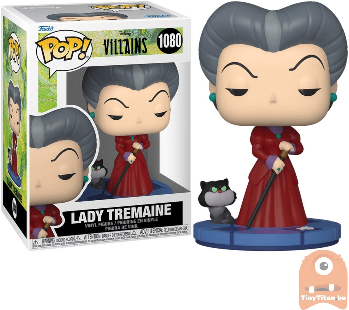 Funko cinderella – disney villains pop lady tremaine 9 cm verzamelfiguur