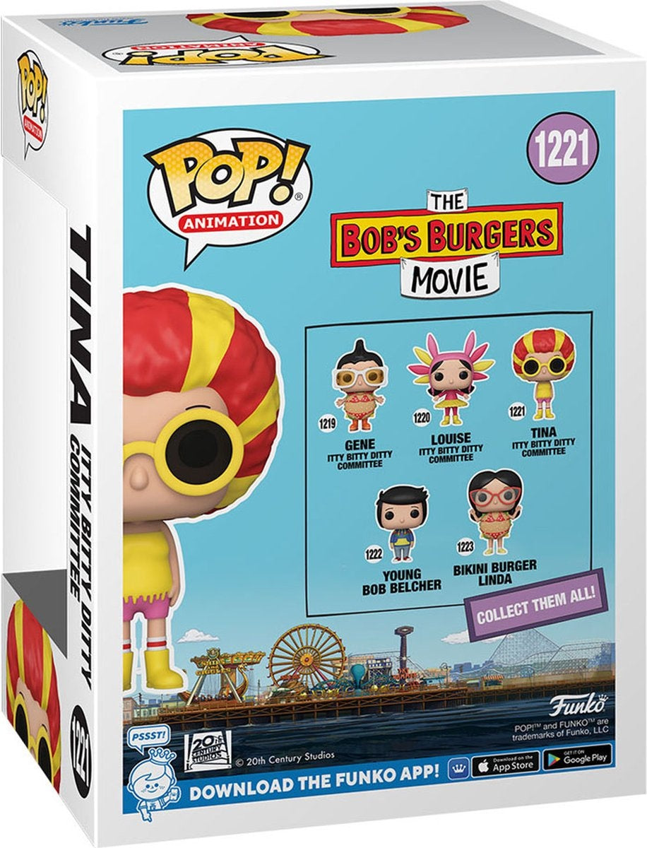 Funko bob's burgers verzamelfiguur the bob's burgers movie pop tina itty bitty ditty committee 9 cm