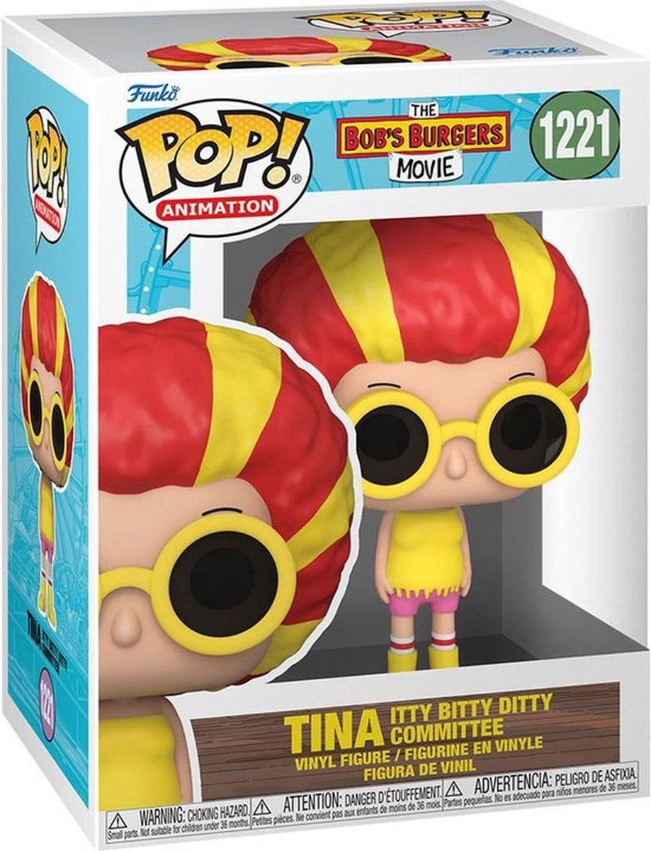 Funko bob's burgers verzamelfiguur the bob's burgers movie pop tina itty bitty ditty committee 9 cm