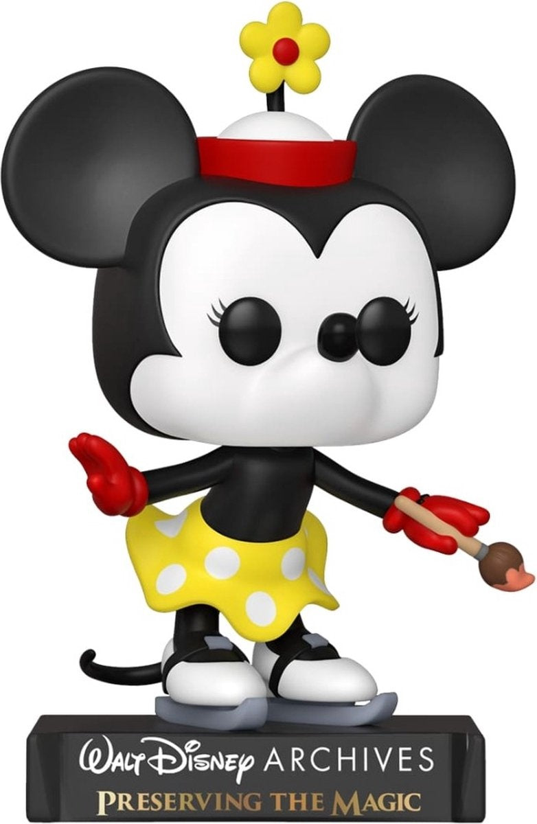 Funko mickey mouse verzamelfiguur disney pop minnie mouse – minnie on ice (1935) 9 cm