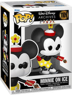 Funko mickey mouse verzamelfiguur disney pop minnie mouse – minnie on ice (1935) 9 cm