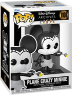 Funko mickey mouse verzamelfiguur disney pop minnie mouse – plane crazy minnie (1928) 9 cm