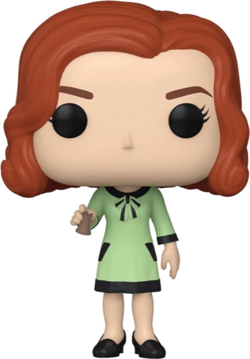 Funko pop television: queens gambit – beth harmon with rook #1122 [box condition 75/10]