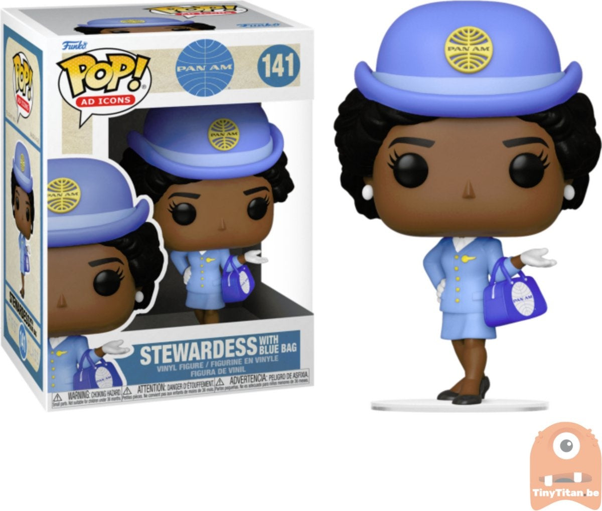Funko pop pan am – stewardess with blue bag #141